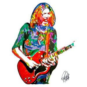 Duane Allman Slide Guitar Rock Music Poster Print Wall Art 18x24